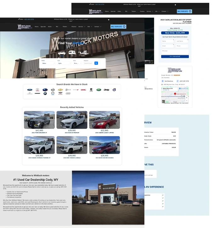 website design fort collins auto dealer website design