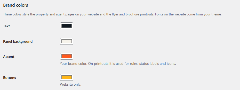 wordpress real estate brokerage branding style