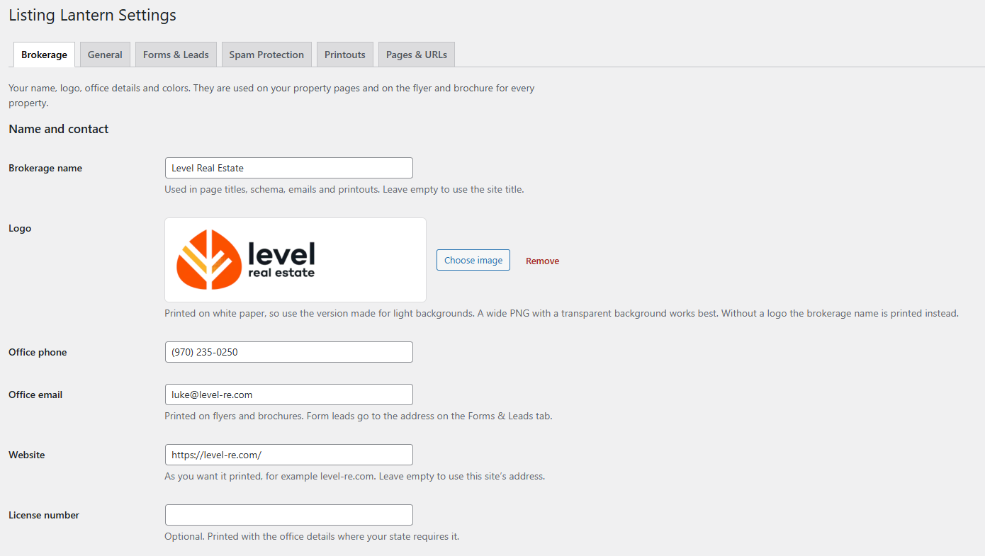 wordpress agent broker managment