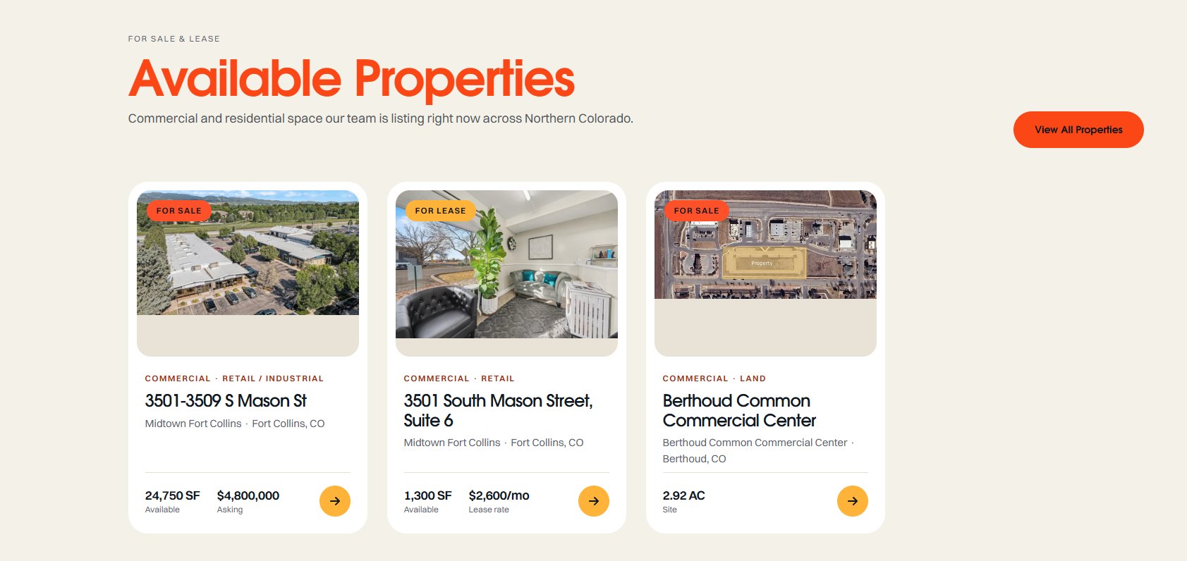 elementor element listing properties